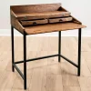 Aiden Acacia Wood Writing Desk