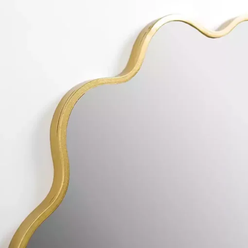 Alexandria Gold Scalloped Wall Mirror