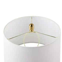 Amber Faceted Glass Table Lamp