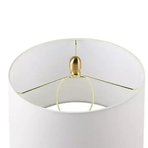 Amber Faceted Glass Table Lamp