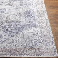 Amelie Navy Blue Classic Washable Area Rug, 7x10