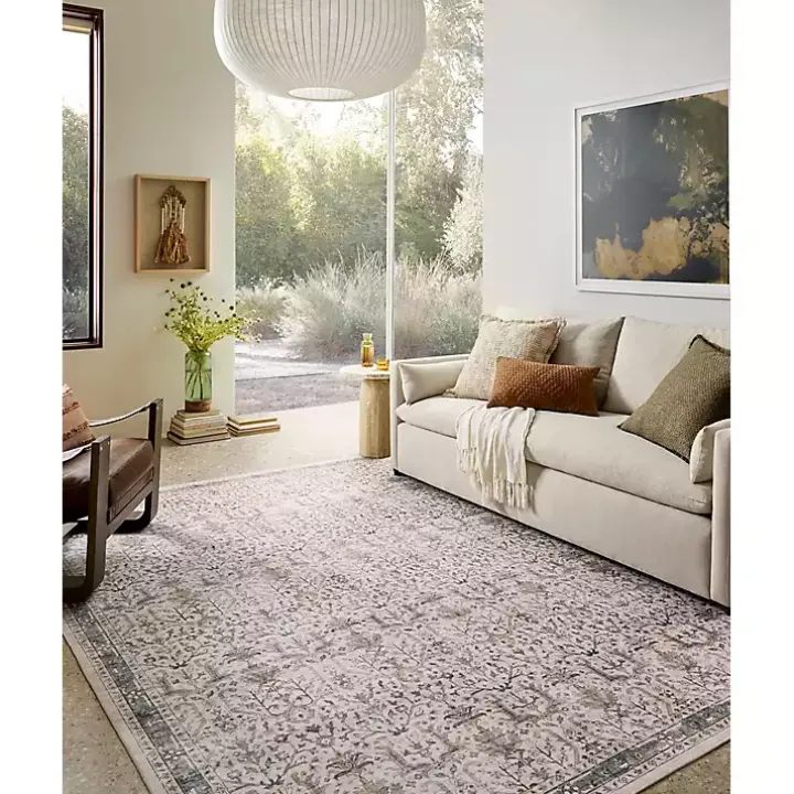 Annitston Ivory Stone Area Rug, 8x10
