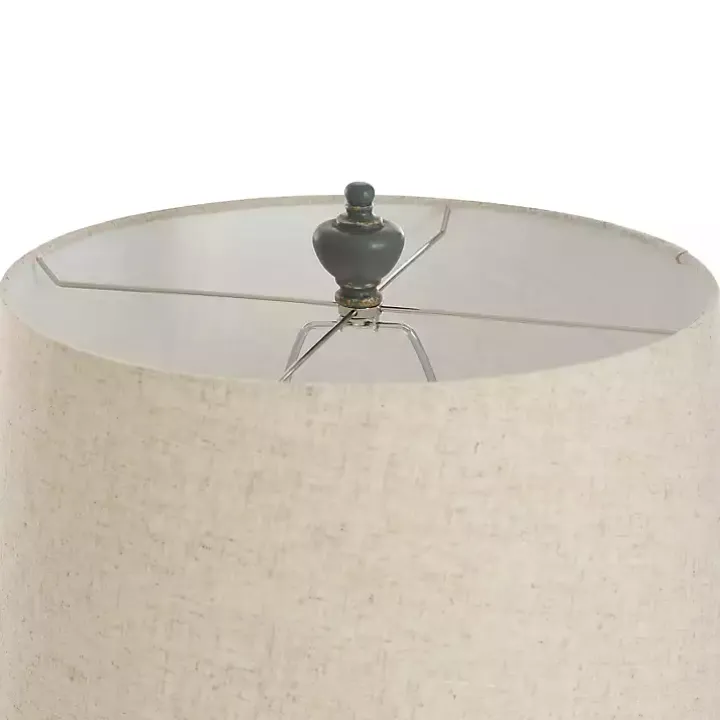 Antique Blue Bourgault Floor Lamp