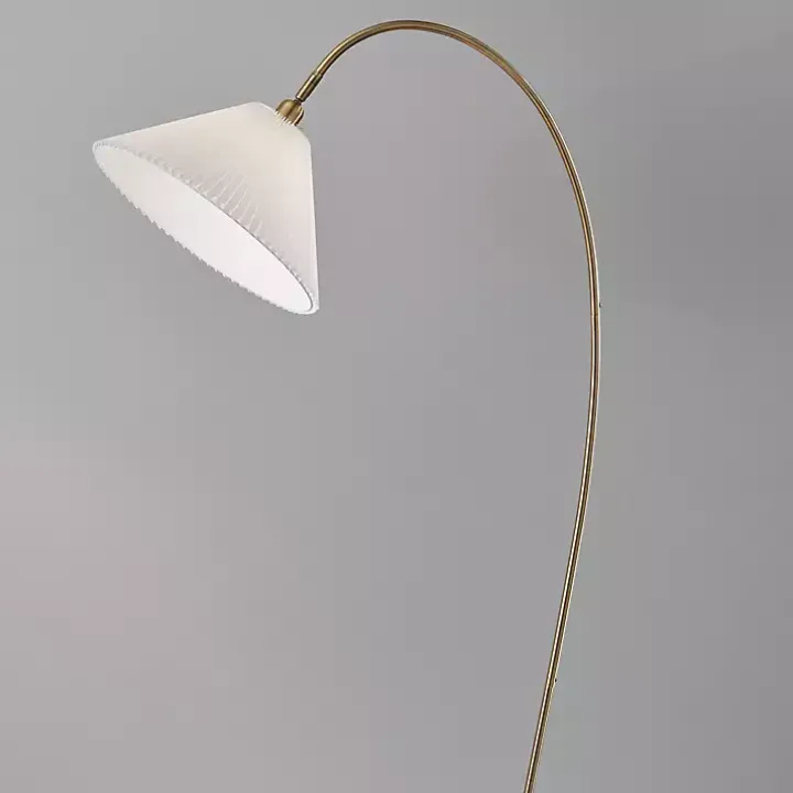 Antique Brass Curved Arch Floor Lamp
