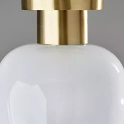 Antique Brass Magnolia Flush Mount Light