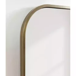 Antique Brass Wide Arch Wall Mirror