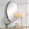 Antique Bronze Curved Wall Mirror