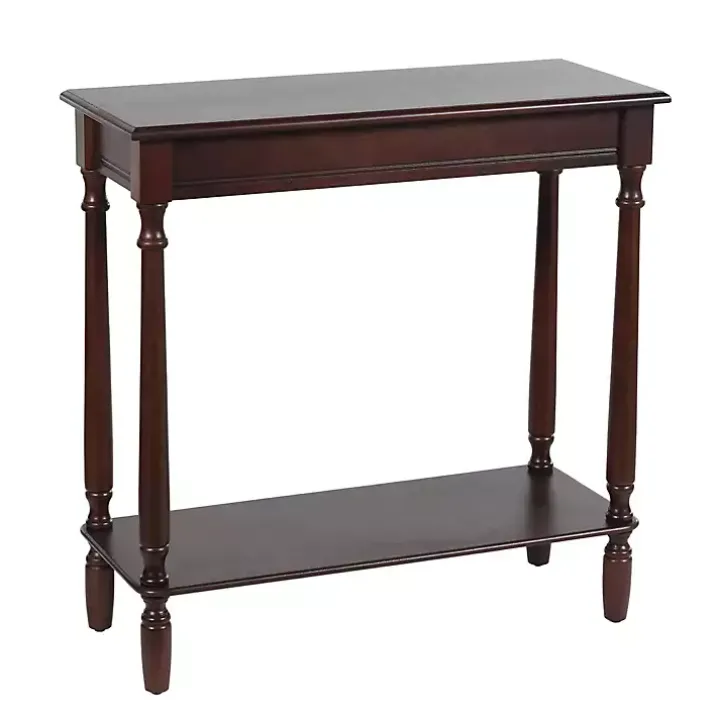 Antique Brown Wood Rachel Console Table
