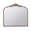 Antique Gold Studded Floral Scroll Mirror
