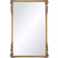 Antique Gold Vintage Rectangular Wall Mirror