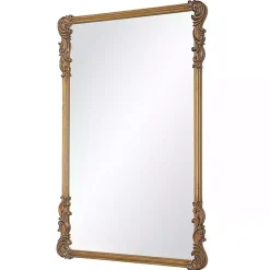 Antique Gold Vintage Rectangular Wall Mirror