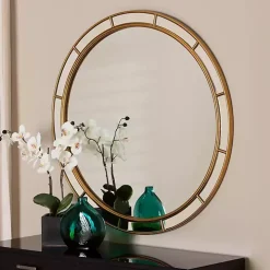 Antique Goldleaf Round Wall Mirror