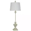 Antique Ivory Cast Buffet Lamp