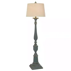 Antique Navy Bourgault Floor Lamp