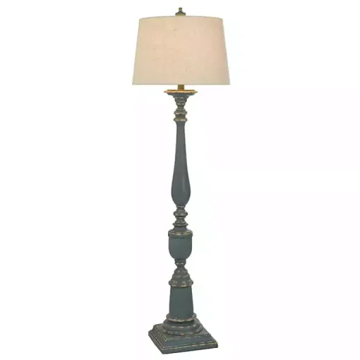 Antique Navy Bourgault Floor Lamp