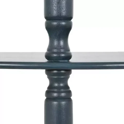 Antique Navy Half Round Console Table