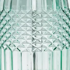 Aqua Blue Textured Glass Luxuria Table Lamp