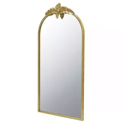 Arch Gold Leaf Top Mirror