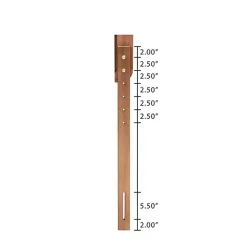 Ash Walnut Wood Panel Queen Headboard