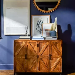 Austin Warm Wood Farmhouse Cabinet