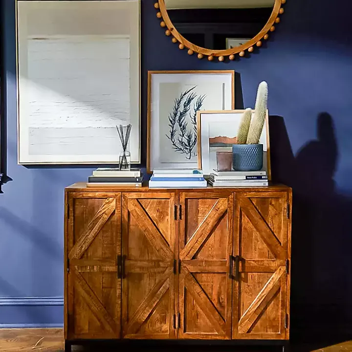 Austin Warm Wood Farmhouse Cabinet