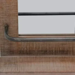 Barn Door Mirror with Shelf