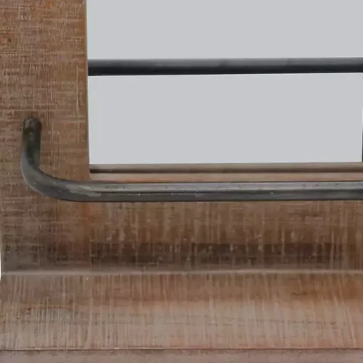 Barn Door Mirror with Shelf
