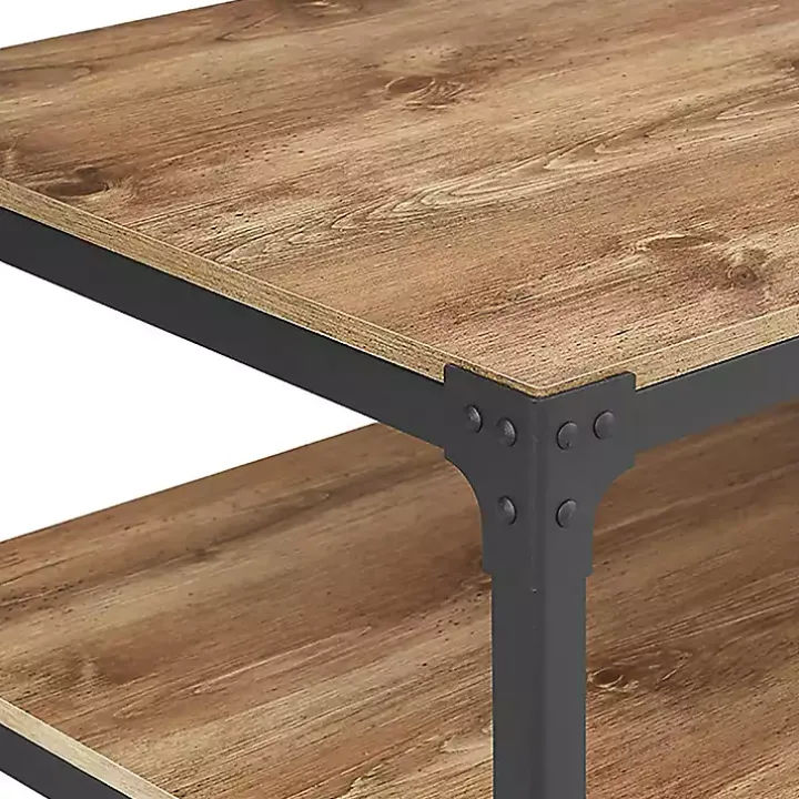 Barnwood Angle Iron Coffee Table