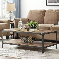 Barnwood Angle Iron Coffee Table