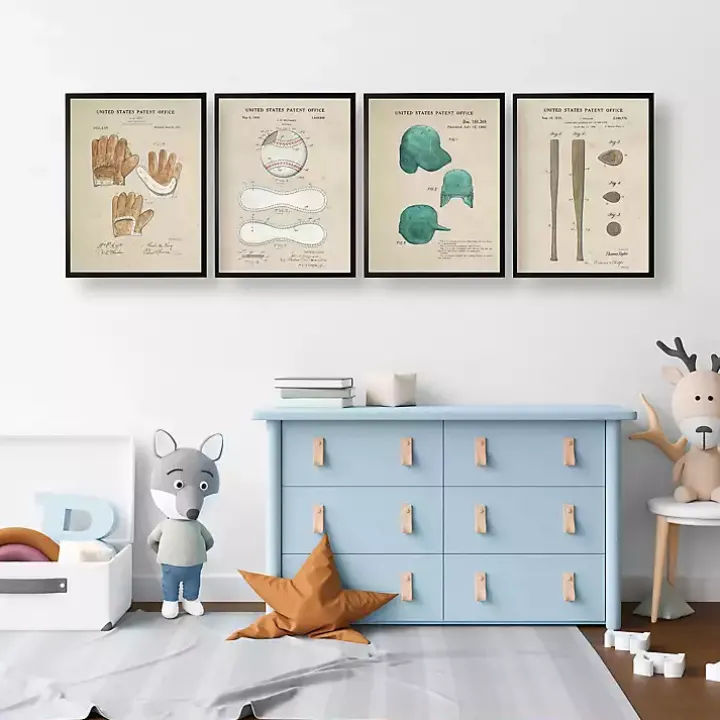 Baseball Patents Framed Art Prints