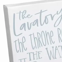 Bathroom Names Canvas Art Print