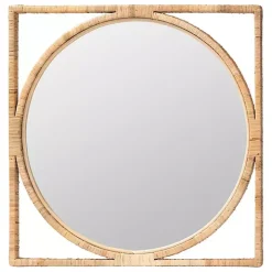Bayan Natural Rattan Wall Mirror