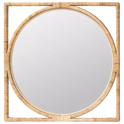Bayan Natural Rattan Wall Mirror