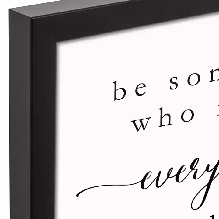 Be Somebody Framed Canvas Wall Plaque