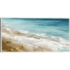 Beach Waves Framed Canvas Art Print