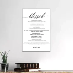 Beatitudes Matthew 5:3-10 Canvas Art Print
