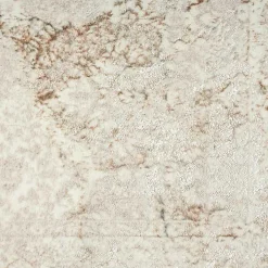 Beige Faded Damask Area Rug, 5x7