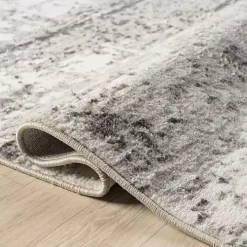 Beige Gray Indoor Area Rug, 7x9