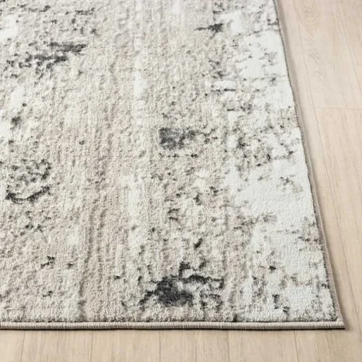 Beige Gray Indoor Area Rug, 7x9