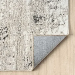Beige Gray Indoor Area Rug, 7x9