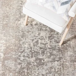 Beige Madison Abstract Runner, 2x8