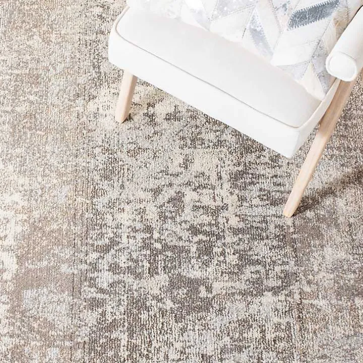 Beige Madison Abstract Runner, 2x8