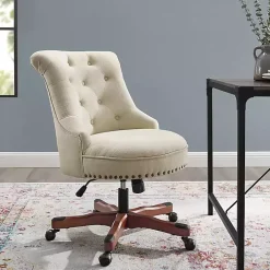 Beige Miller Tufted Office Chair