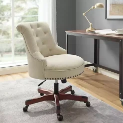 Beige Miller Tufted Office Chair