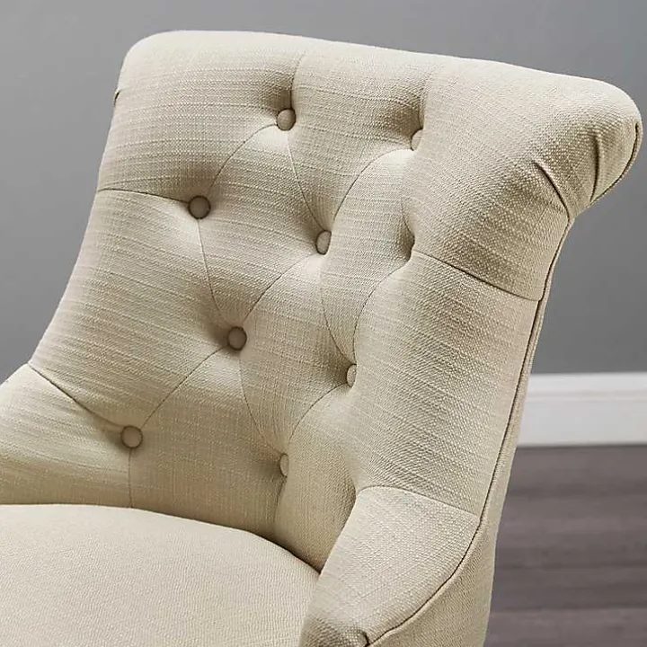 Beige Miller Tufted Office Chair
