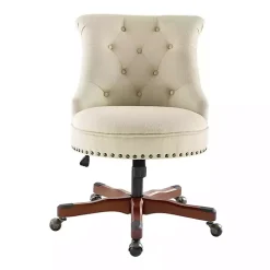 Beige Miller Tufted Office Chair