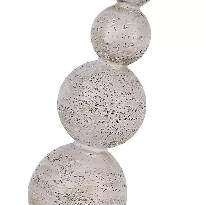 Beige Stacked Sphere Table Lamps
