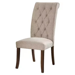 Beige Tufted Landon Dining Chairs, Set of 2