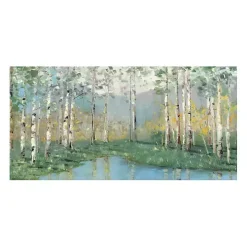 Birch River Giclee Canvas Art Print