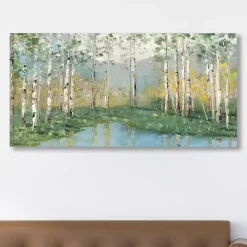 Birch River Giclee Canvas Art Print